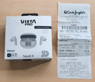 Auriculares Vieta Pro Squid 4 Blancos