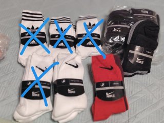 Lote de calcetines Adidas y Nike