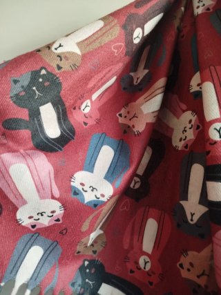 Bufanda estampada de gatos