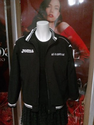 Sudadera Joma Negra A.E. Les Corts UBAE