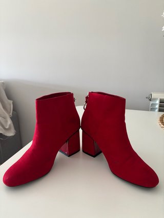 Botines Rojos de Tacón