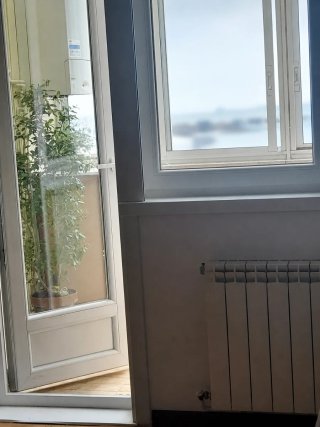 Puerta Balconera de PVC con Cristal Climalit