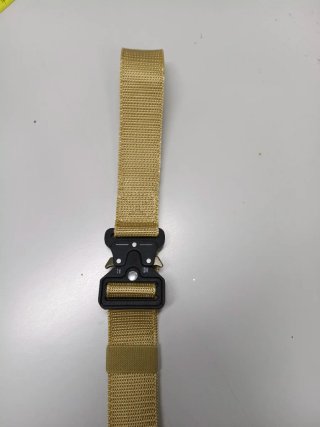 Cinturón Táctico Hombre Cierre Rápido Beige