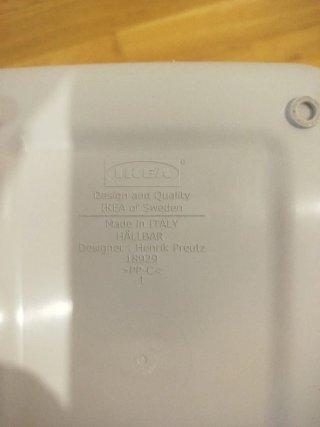 Cubo IKEA HALLBAR 10L gris
