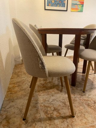 Set de 4 sillas de comedor