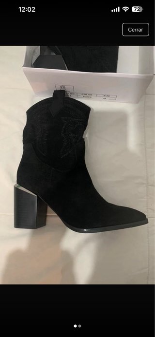 Botas Cowboy Negras Talla 41
