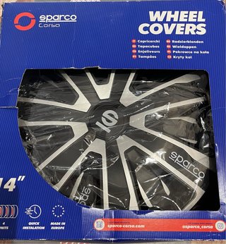 Sparco juego de 4 tapacubos palermo 14 pulgadas