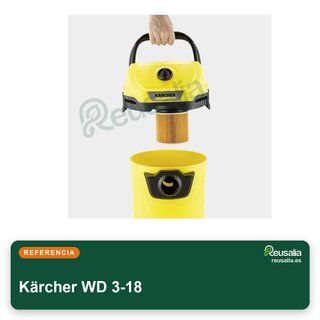 CON TARA - Kärcher WD 3-18 aspirador seco húmedo soplado