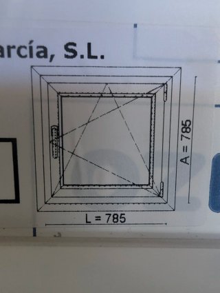 Ventana de PVC Bicolor Blanco y Antracita
