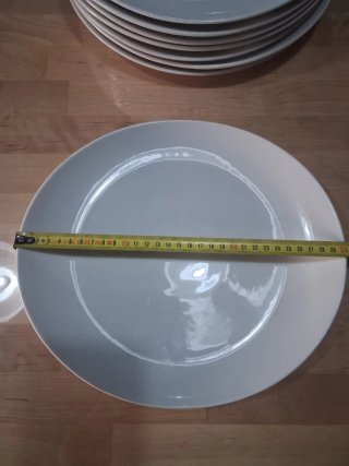 Set de 8 Platos Chuleteros de Porcelana