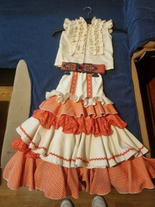 Traje de flamenca con cinturón