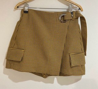 Falda pantalón estampado pata de gallo