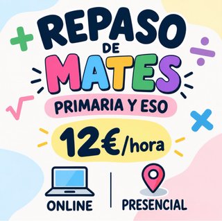 Repaso/Clases dé Matemáticas