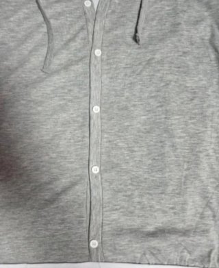 Sudadera con capucha VSKA gris y blanca