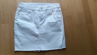 Mini Falda vaquera blanca