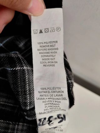 Vestido de cuadros gris y blanco