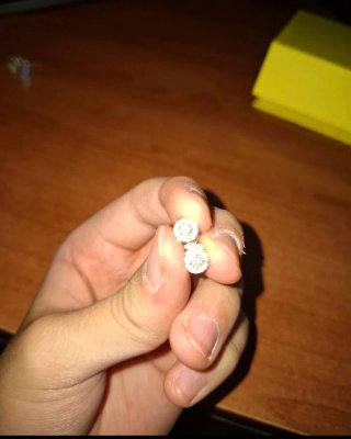 Orecchini in Moissanite e Argento Placcato Oro