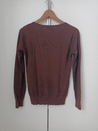 Cárdigan Marrón de Blanco Tricot Talla M