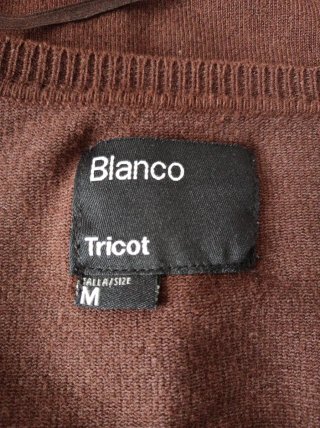Cárdigan Marrón de Blanco Tricot Talla M