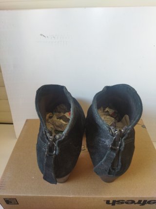 Botines Nr. 38 Negros Ante Mango