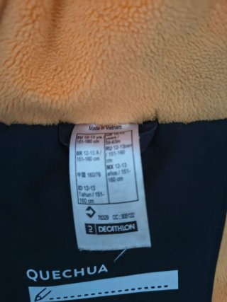 Chaqueta invierno niño Quechua talla 12/13años