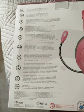 Cascos Gaming Tanooki Rosa