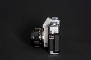 Canon EX AUTO QL + Lente EX 50mm 1:1.8