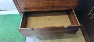 Cómoda de madera 3 cajones