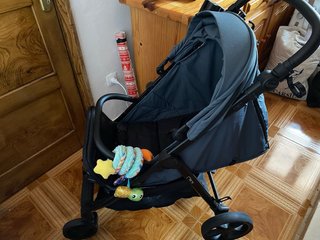 Silla de paseo azul