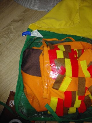 Disfraz infantil naranja talla 4