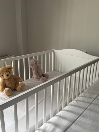 Cuna Bebé Ikea Blanca + colchon