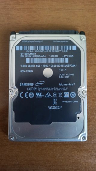 Disco Duro Samsung 1TB externo usb