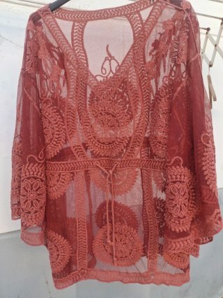 Blusa Kaftan T.U. Medidas en descripción