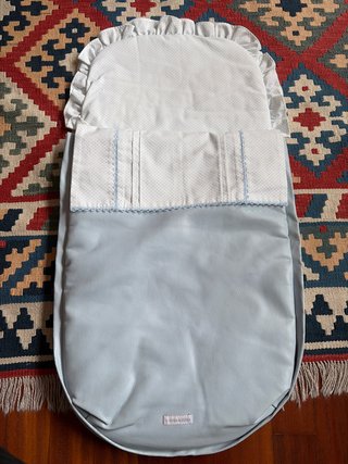 Saco capazo Home & Kids azul polipiel