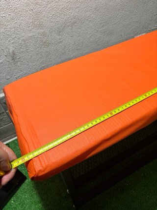 Banco zapatero entrada naranja y negro