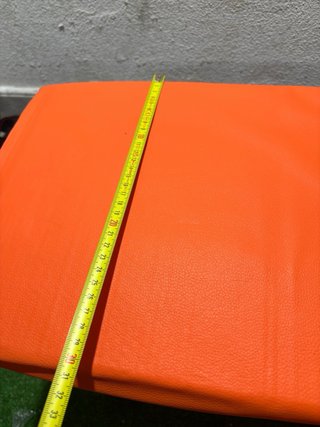 Banco zapatero entrada naranja y negro