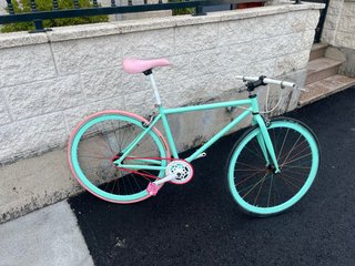Bicicleta Fixie Mint y Rosa