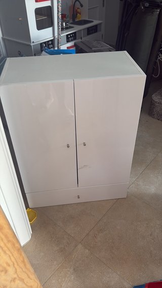 Mueble auxiliar blanco 2 puertas