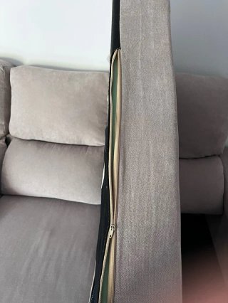 Sofá chaise longue 3 plazas tela