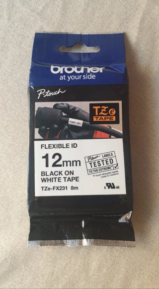 Brother TZe-FX231 Cinta Flexible 12mm