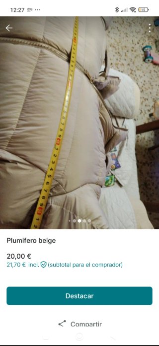 Plumífero Beige