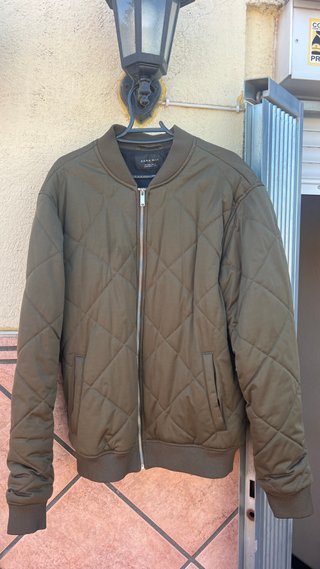 Chaqueta Bomber Zara Verde Oliva