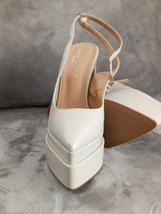 Zapatos de Tacón Marypaz Beige Talla 38