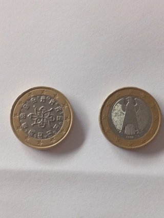 2 Monedas de 1 Euro