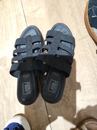 Sandalias Easy Street Negras
