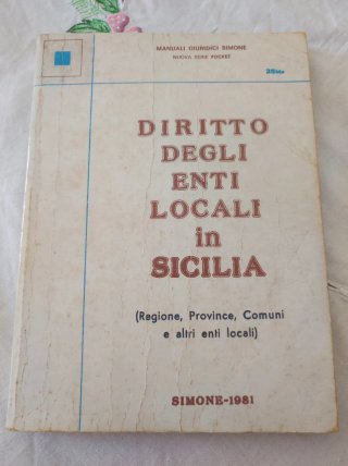 Libro “Diritto degli Enti Locali in Sicilia”