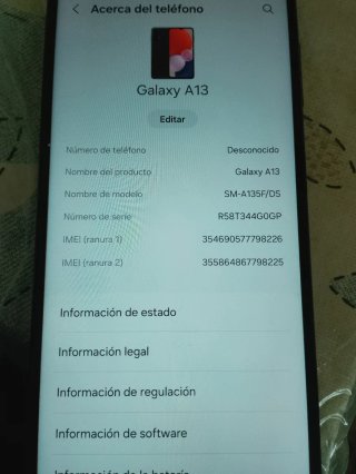 Samsung Galaxy A13 Negro/Azul Marino