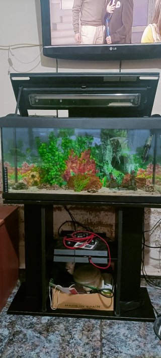 Acuario Play 4 con Mueble Negro