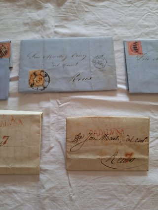 Lote de 5 Cartas Antiguas