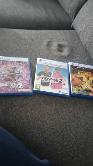 LOTE 3 JUEGOS PS5 ESPAÑOL Dragon Ball Tennis Crash